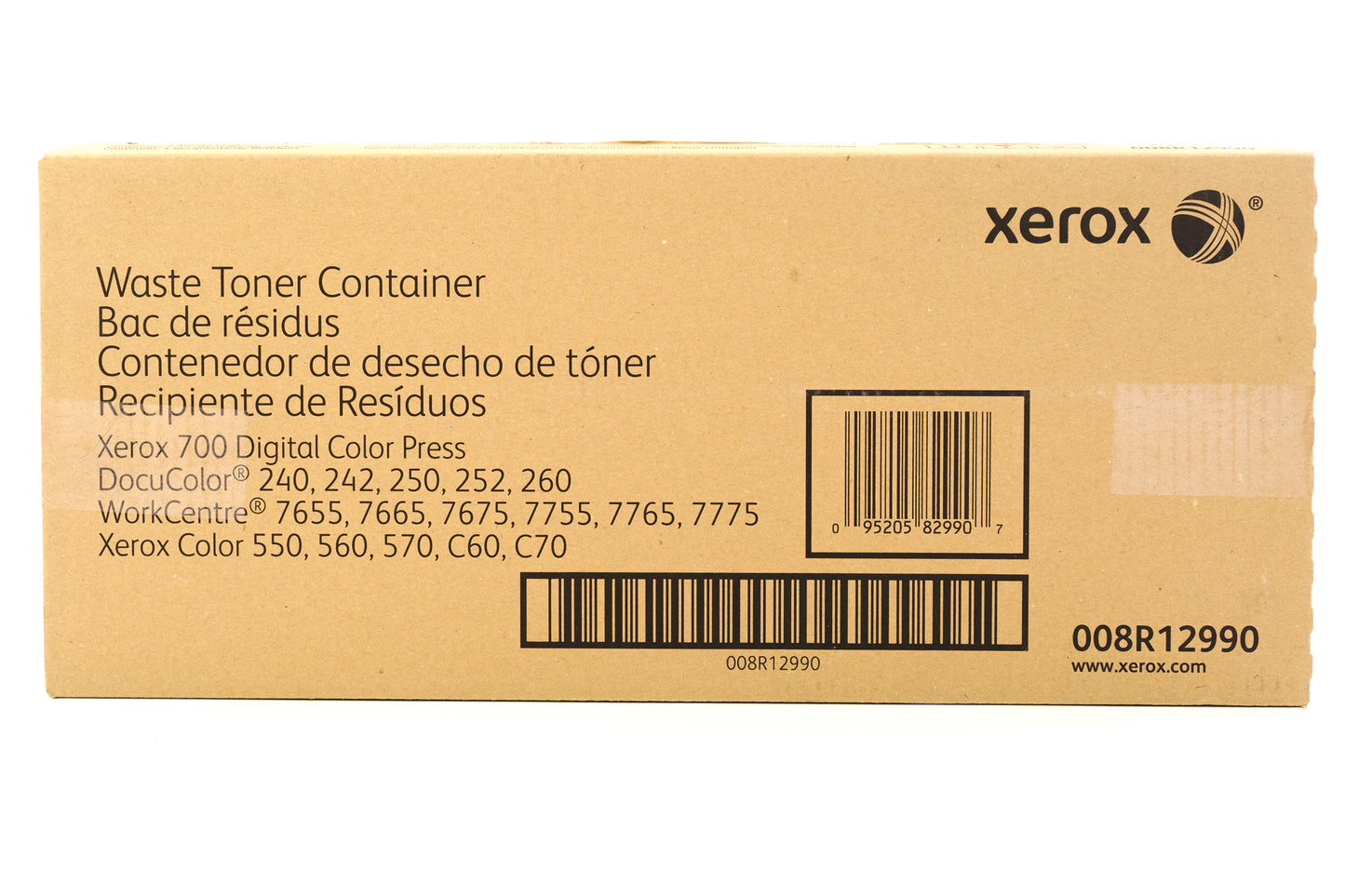 Xerox DocuColor 240/250, Color 55/560/560, DCP 700 en C60/C70 series waste cartridge