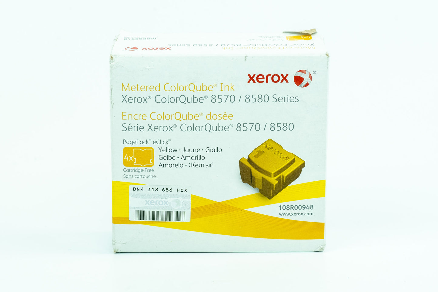 Xerox ColorQube 8570/8580 4 yellow ColorStix Pagepack