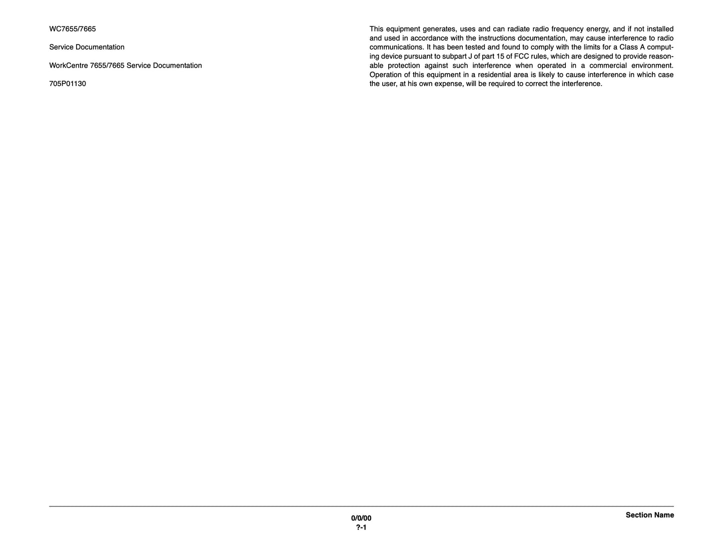 Xerox WorkCentre 7655 / 7665 / 7675 service manual